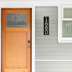 West Elm Floating Stand-Off Vertical Number Sign