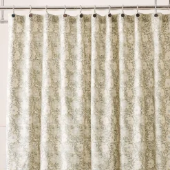 West Elm Floral Block Print Shower Curtain