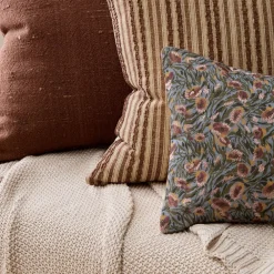 West Elm Floral Slub & Throw Set