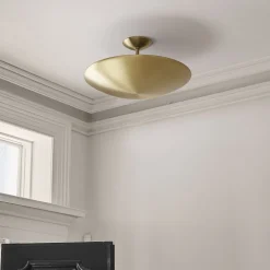 West Elm Florent Metal Flush Mount (18")