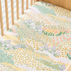 Kids West Elm Flower Field Crib Fitted Sheet