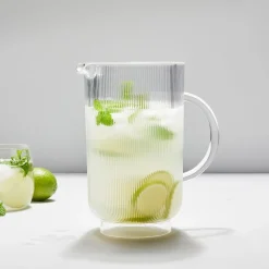 West Elm Fluted Acrylic Pitcher