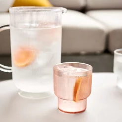 West Elm Fluted Acrylic Pitcher