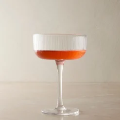 West Elm Fluted Coupe Glass Sets