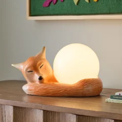 West Elm Fox Ceramic Lamp (7")