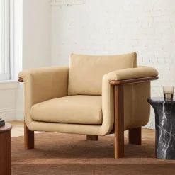 West Elm Frances Leather Chair