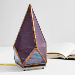 West Elm Friend of All Small Tabletop Greta Lamp - Amethyst