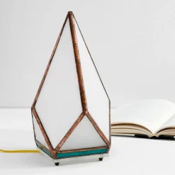 West Elm Friend of All Small Tabletop Greta Lamp - White Mint