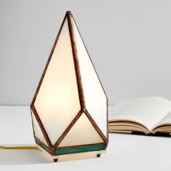 West Elm Friend of All Small Tabletop Greta Lamp - White Mint