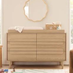 Kids West Elm Gemini 6-Drawer Wide Dresser with Removable Topper (56")