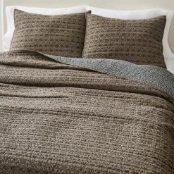 West Elm Gemma Reversible Print Mix Quilt & Shams