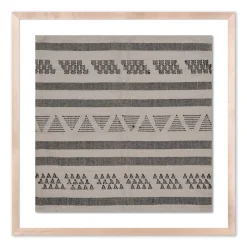 West Elm Geometric Rhythm Textile Art 1 Framed Wall Art