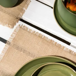 West Elm Gharyan Stoneware Jute Placemat