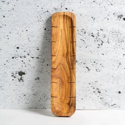 West Elm Gharyan Stoneware Olive Wood Bread Slicing Board
