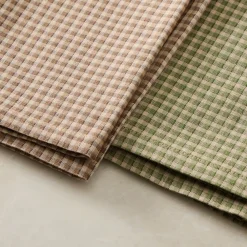 West Elm Gingham Cotton Napkin Sets