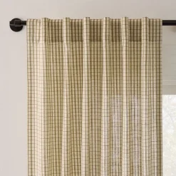 West Elm Gingham Curtain