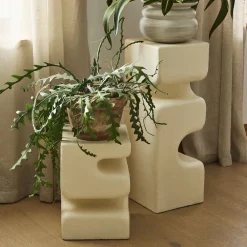West Elm Gio Plaster Plant Stand