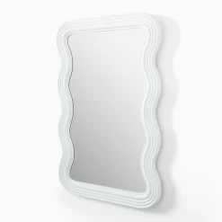 West Elm Giselle Wavy Wood Wall Mirror