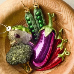 West Elm Glass Veggie Ornaments