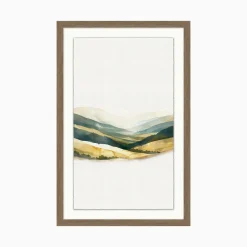 West Elm Golden Mountain Peaks Wall Art