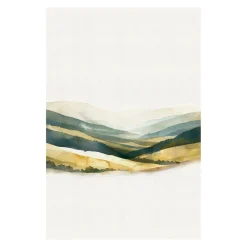 West Elm Golden Mountain Peaks Wall Art
