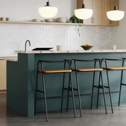 West Elm Grand Rapids Chair Co. Half Hurdle Bar Stool