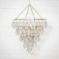 West Elm Grand Waterfall Cascading Chandelier (39")