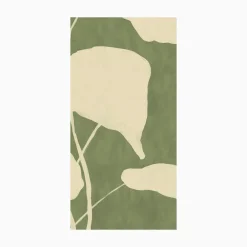 West Elm Green & White Flower Wall Art