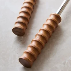 West Elm Groove Wood Salad Servers (Set of 2)