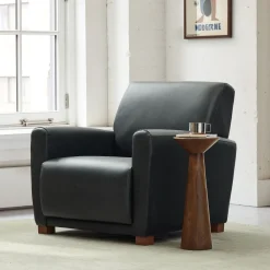 West Elm Haddon Leather Club Chair
