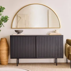 West Elm Half-Moon Metal Wall Mirror