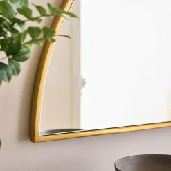 West Elm Half-Moon Metal Wall Mirror