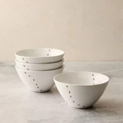 West Elm Halloween Antics Ceramic Dip Bowl Set