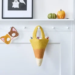 Kids West Elm Halloween Felt Candy Corn Treat Bag