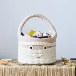 Kids West Elm Halloween Felt Mummy Treat Bucket