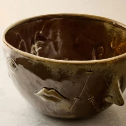 West Elm Halloween Frankenstein Ceramic Large Bowl