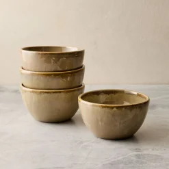 West Elm Halloween Frankenstein Eye Ceramic Dip Bowls
