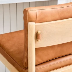 West Elm Halsey Leather Bar & Counter Stools
