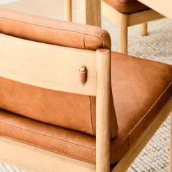 West Elm Halsey Leather Side Dining Chair