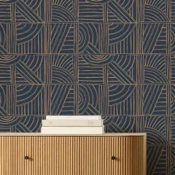 West Elm Hand Drawn Geometrics Wallpaper
