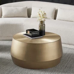 West Elm Hand-Hammered Aluminum Coffee Table (–)