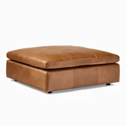 West Elm Harmony Modular Leather Ottoman