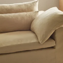 West Elm Harmony Modular Skirted Slipcover Apartment Loveseat (56")