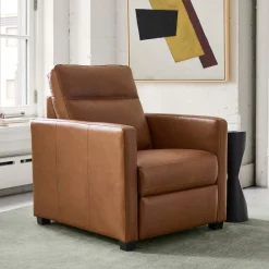 West Elm Harris Leather Power Recliner