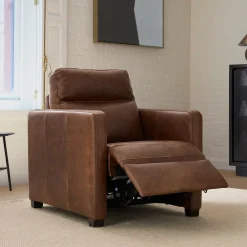 West Elm Harris Leather Power Recliner