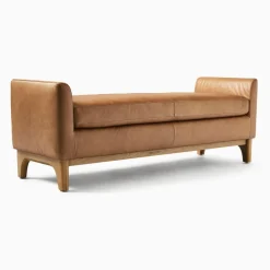 West Elm Harvey Leather Bench