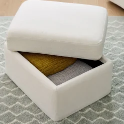 Kids West Elm Haven Slipcover Ottoman