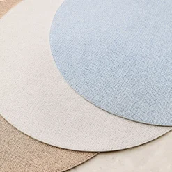 West Elm Heathered Easy-Care Round Placemat Sets
