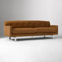 West Elm Henley Leather Sofa (86")