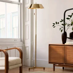 West Elm Hennings Metal Floor Lamp (62")